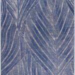 citak,indigo,palms,1220/075 blue,area rug,modern