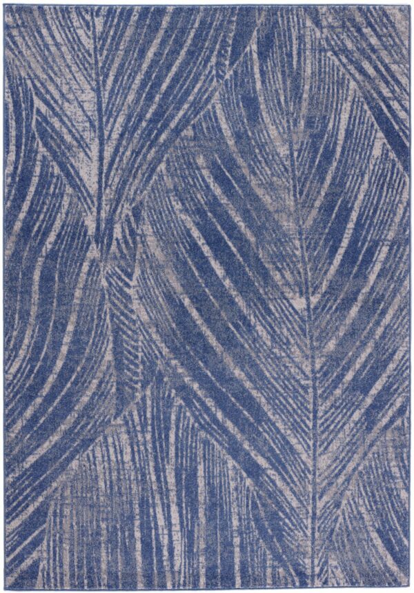 citak,indigo,palms,1220/075 blue,area rug,modern