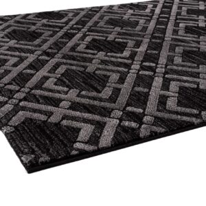 citak,vermont element,black,grey, 2940/075,area rug,geometric