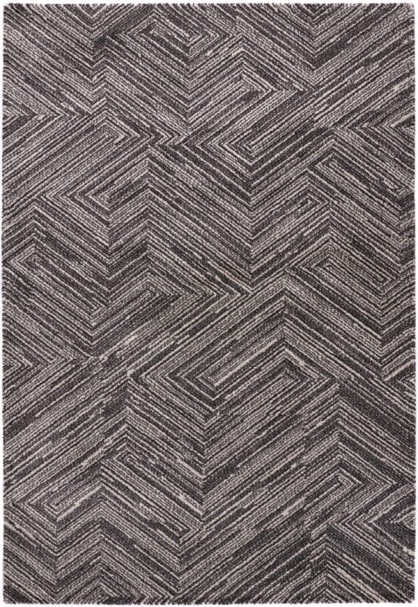 citak,arctic,interlock, 3210/075 charcoal,area rug,patterned