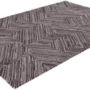 citak,arctic,interlock, 3210/075 charcoal,area rug,patterned