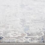 Close-up of soft patterned rug texture.