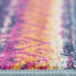 Close-up of colorful patterned rug texture