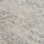Gray carpet with subtle floral pattern