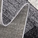 Close-up of modern textured gray carpet