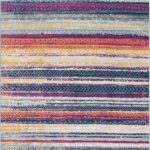 Colorful geometric patterned area rug