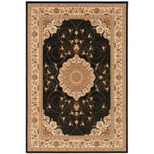 sunshine,koshani,jaipur 2235 black,area rug,runner,traditional,floral