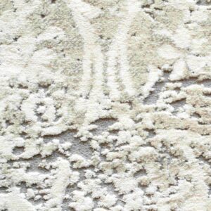 Close-up of textured white carpet fibers