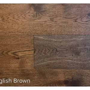 wire brushed 7 1/2" hickory collection english brown