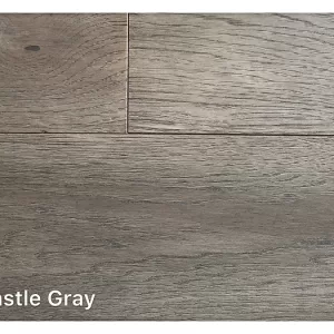 wire brushed 7 1/2" hickory collection castle gray