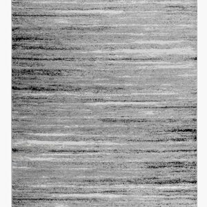 Gray striped textured area rug