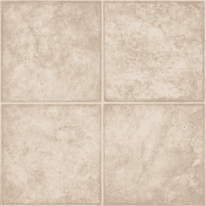 Beige ceramic floor tiles with four squares