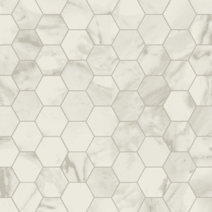 Hexagon marble tile pattern