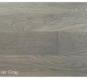 wire brushed 6" oak collection silver gray
