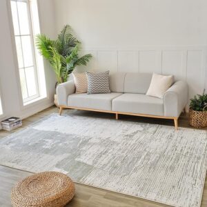 Modern living room with sofa and rug