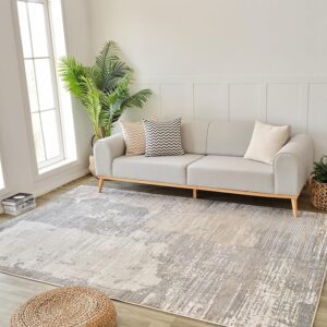 Modern living room with sofa and rug