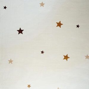 White wall with scattered star shapes