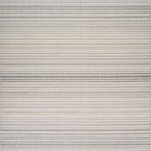 Textured beige carpet with horizontal lines pattern.