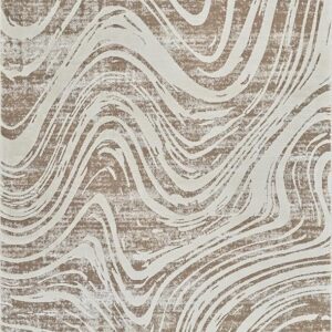 Textured abstract beige and white swirling pattern