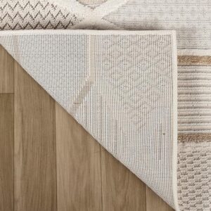 Corner of a rug on wooden floor