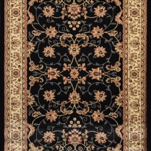 cosmos,antalia 2338 8802 black,area rug,runner,traditional,floral