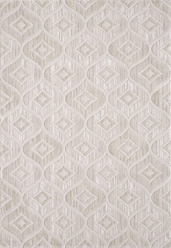 Intricate geometric pattern on textured white surface.