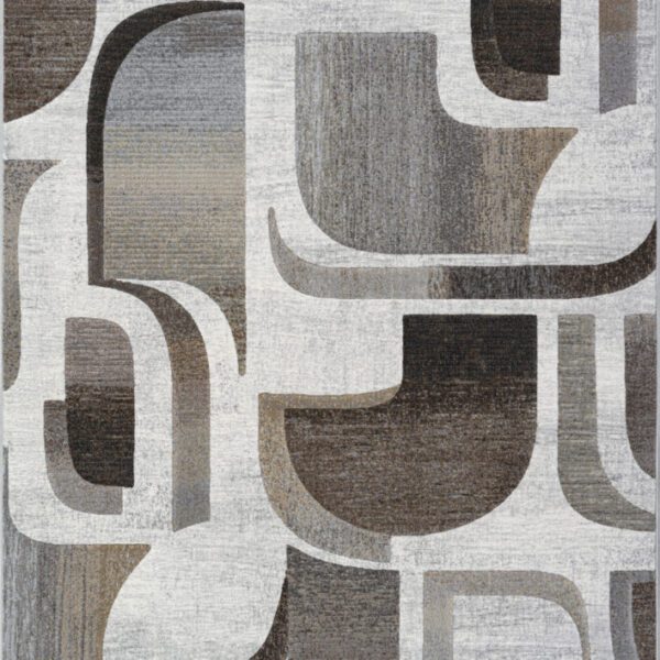 Abstract geometric pattern in earthy tones.