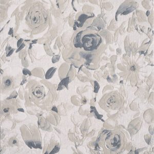 Abstract gray floral wallpaper pattern