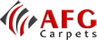 AFC Carpets logo design in red and black.