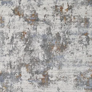 Abstract gray and brown textured rug