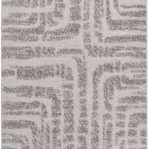 Gray abstract pattern textured rug