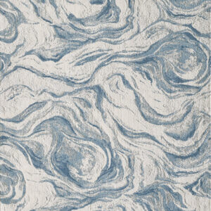 Blue and white abstract marble pattern.