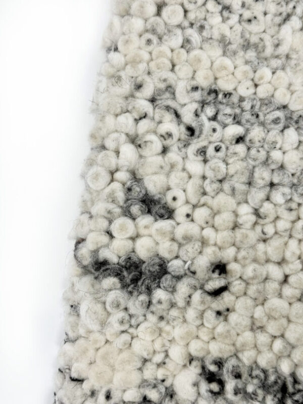 Close-up of textured wool fabric pattern.