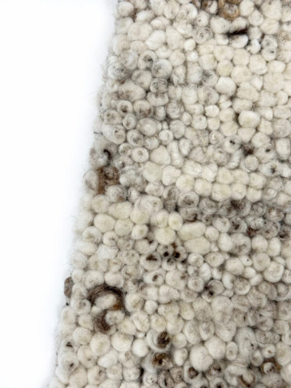 Close-up of textured wool fabric