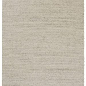 Neutral woven area rug with subtle texture