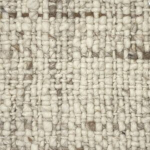 Beige textured woven fabric close-up