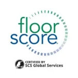 FloorScore certified by SCS Global Services logo.