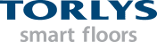 TORLYS logo with smart floors slogan