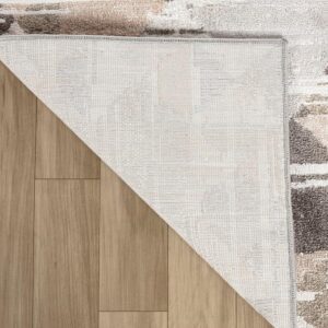 Corner of rug on wooden floor