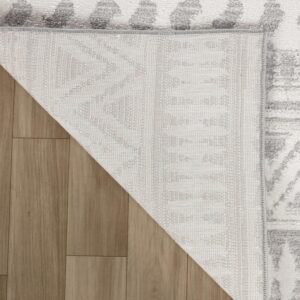Decorative rug corner on wooden floor
