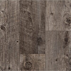 Rustic gray-brown wood plank flooring texture