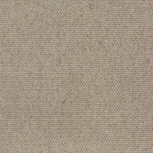 Close-up of beige loop-pile carpet texture