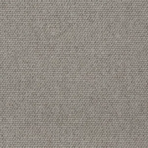 Close-up of textured gray loop-pile carpet