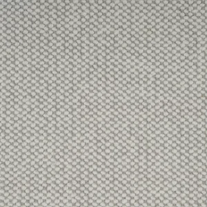 Close-up of light gray pebble-textured woven fabric